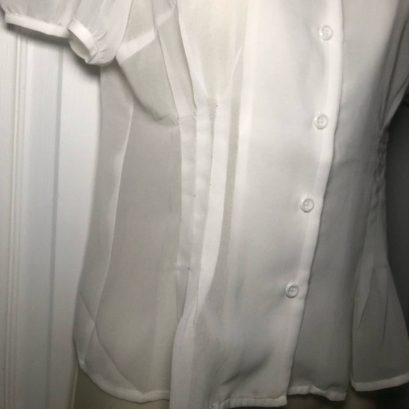 NWT Current mood SHEER BLOUSE CHIFFON TOP size medium - Picture 3 of 6